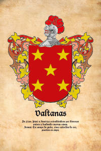 Escudo heráldico del apellido VALTANAS