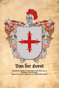 Escudo heráldico del apellido Van der Horst