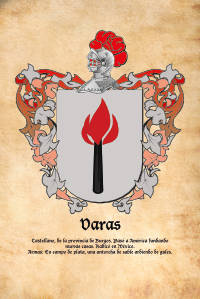 Escudo heráldico del apellido VARAS