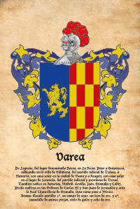 Escudo heráldico del apellido VAREA