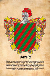 Escudo heráldico del apellido VARELA