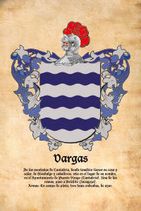 Escudo heráldico del apellido VARGAS