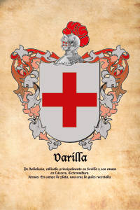 Escudo heráldico del apellido VARILLA