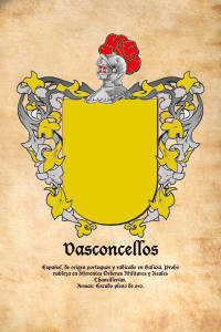 Escudo heráldico del apellido VASCONCELLOS