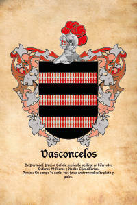Escudo heráldico del apellido VASCONCELOS