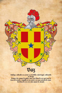 Escudo heráldico del apellido VAZ