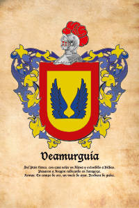 Escudo heráldico del apellido Veamurguía