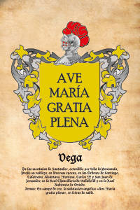 Escudo heráldico del apellido VEGA