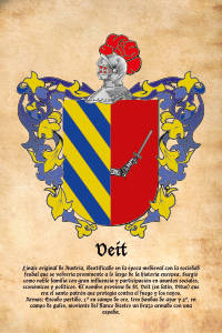 Escudo heráldico del apellido VEIT