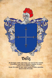 Escudo heráldico del apellido VELIZ