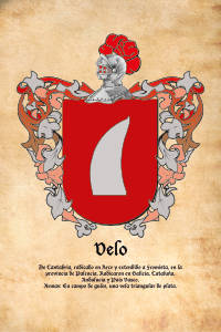 Escudo heráldico del apellido Velo