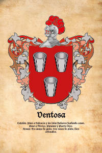 Escudo heráldico del apellido VENTOSA