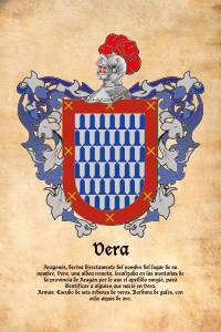 Escudo heráldico del apellido VERA