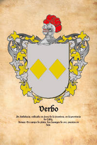 Escudo heráldico del apellido VERBO