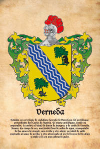 Escudo heráldico del apellido VERNEDA