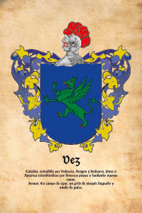 Escudo heráldico del apellido VEZ