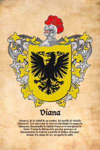 Escudo heráldico del apellido VIANA