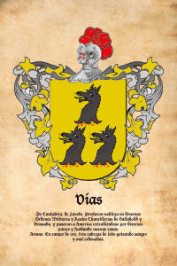 Escudo heráldico del apellido VIAS