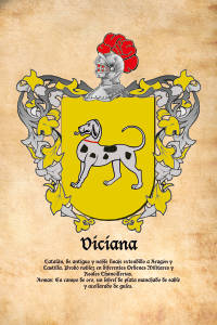 Escudo heráldico del apellido VICIANA