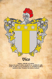 Escudo heráldico del apellido VICO