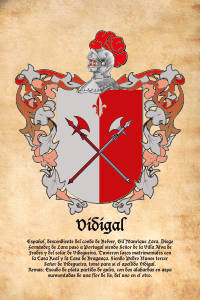 Escudo heráldico del apellido VIDIGAL