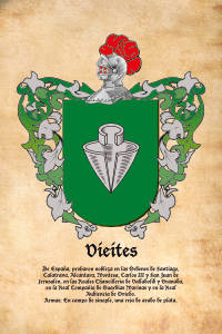 Escudo heráldico del apellido VIEITES