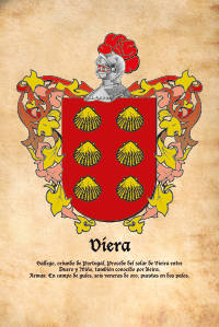 Escudo heráldico del apellido VIERA