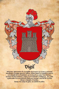 Escudo heráldico del apellido VIGIL