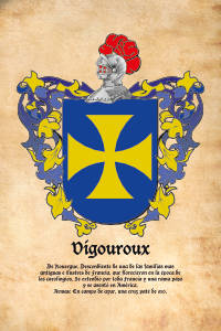 Escudo heráldico del apellido VIGOUROUX