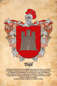 Escudo heráldico del apellido VIJIL