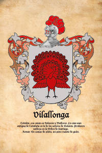 Escudo heráldico del apellido VILALLONGA