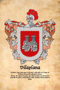Escudo heráldico del apellido VILAPLANA
