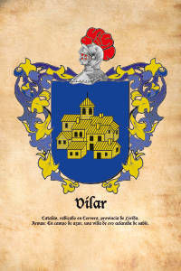 Escudo heráldico del apellido VILAR