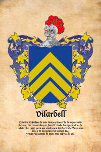 Escudo heráldico del apellido VILARDELL