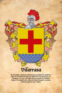 Escudo heráldico del apellido VILARRASA