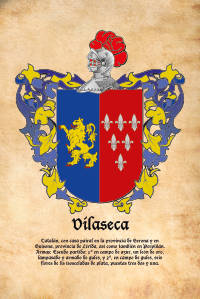 Escudo heráldico del apellido VILASECA
