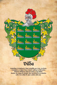 Escudo heráldico del apellido VILDA