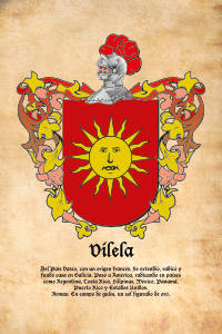 Escudo heráldico del apellido VILELA