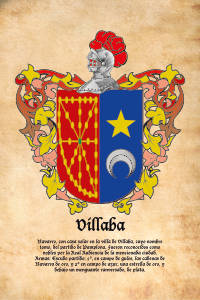 Escudo heráldico del apellido VILLABA