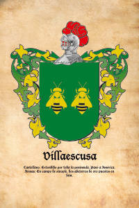 Escudo heráldico del apellido VILLAESCUSA