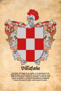 Escudo heráldico del apellido VILLAFAÑE