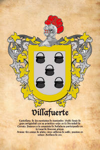 Escudo heráldico del apellido VILLAFUERTE