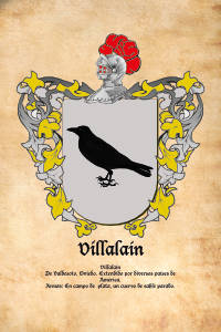 Escudo heráldico del apellido VILLALAIN