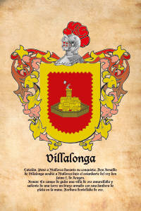 Escudo heráldico del apellido VILLALONGA
