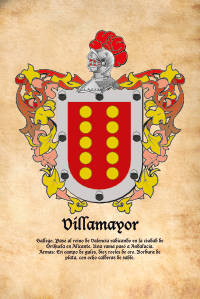 Escudo heráldico del apellido VILLAMAYOR