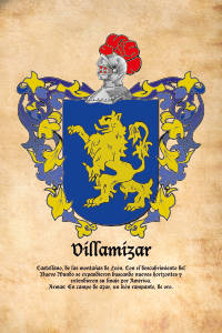 Escudo heráldico del apellido VILLAMIZAR