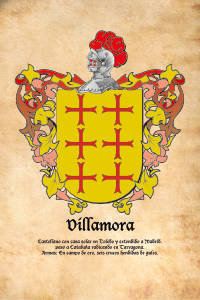 Escudo heráldico del apellido Villamora