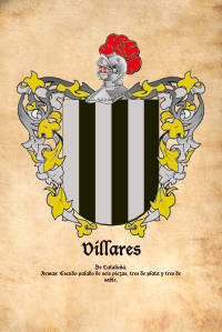 Escudo heráldico del apellido VILLARES