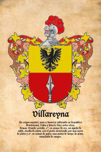 Escudo heráldico del apellido VILLAREYNA