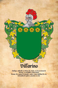 Escudo heráldico del apellido VILLARINO